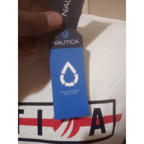 New Nautica T-Shirt Graphic On Front Crew Neck Short Sleeve all size Medium M - Picture 3 of 11